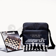 Agnesis Chess Set Deluxe / Papan Catur Premium / Papan Catur Lipat / Tas Catur / Catur