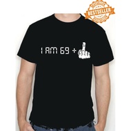 70Th Birthday T-Shirt / I'M 69 + 1 / Middle Finger / Rude / Funnyes