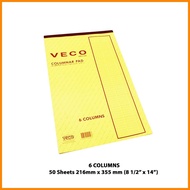 ✻ ❂ ⛅ Veco / Fortune Columnar Pad 50sheets per pad