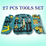 27 pcs Tools Set Hardware 27pcs Set Box Home Living Box Repairing Tool Kits (Saw, Spanner, Screwdriv