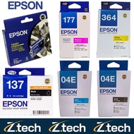 Epson ★ Original ★ T049 ★ T04E ★ T137 ★ T177 ★ T364 ★ Printer Ink Cartridge