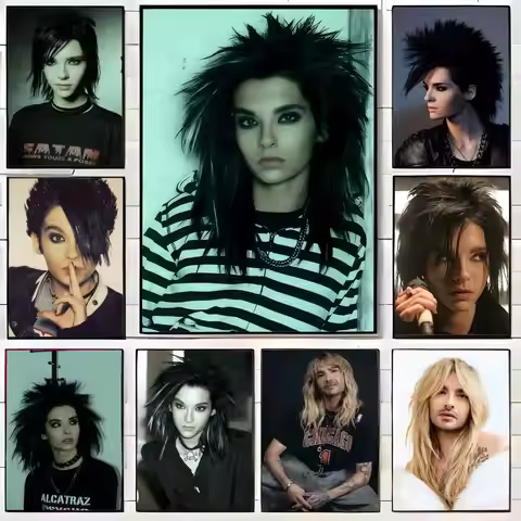 1pc Tokio Hotel Tom Bill Kaulitz Poster Wall Art Print Poster Decorative Mural Home Decor Gift Unfra