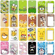 [SG Seller]Lanyard ID Card Badge Holder Keychain Ezlink Card Holders Sanrio Totoro Keroppi Pikachu a