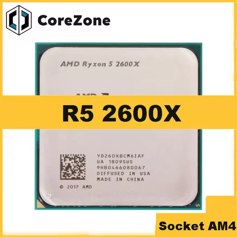 Ryzen 5 R5 2600X 3.6GHz 6-Core 12-Thread processor Socket AM4