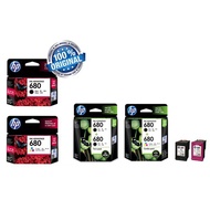 HP 680 BLACK/TRI-COLOR/TWIN PACK/COMBO-PACK INK CARTRIDGE [100% ORIGINAL]