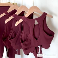 Burgundy Sport Bra-High support 88