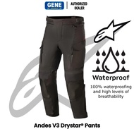 Alpinestars Andes V3 Drystar Pants Black Waterproof Motorcycle Riding Pants 100% Original From Authorized Dealer