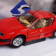Solid 1/18 ALPINE A310 PACK GT Car Model Alloy Two Doors Can Be Turned