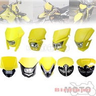 Yellow Off Road Racing Enduro Headlight Front Light Dirt Bike For Suzuki RM125 RM85 RM-Z250 RMZ450 DR-Z400 DRZ125 RM RMZ DR DRZ