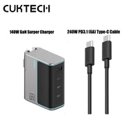 CUKTECH AD1404U 140W GaN ที่ชาร์จ USB-C 4พอร์ตเหมาะสำหรับโทรศัพท์มือถือคอมพิวเตอร์และแท็บเล็ต