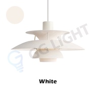 [หลอดไฟอบอุ่น] โคมไฟโคมไฟแขวน LED PH5สไตล์นอร์ดิกสไตล์มินิมอลลิสต์ร่มหลากสีโคมไฟระย้ามาการองสำหรับโต