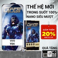 Vivo Y04 Cowcase Ultraslim full screen tempered | Screen protector for Vivo