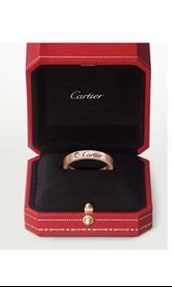 C DE CARTIER 18K 玫瑰金 鑽石戒指
