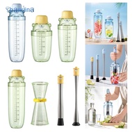 Shamjina Shaker Drink Mixer Bartender Shaker Leakproof Barware Ice Tea Mixer Bottle with for Wedding