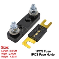 1Set ANL fuse 60 80 100 120 275 300 400 450A 500 AMP ANS fuse holder bolt connection fuse car fuse h
