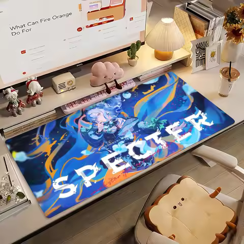 Virtual Singer H-Hoshimachi Suisei Mouse Pad Non-slip Rubber Gamer Balance Computer Mat Decoracion D