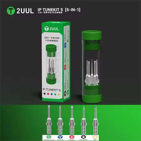 2UUL Magnetic Screwdriver Set SD25 IP TUNEKIT 5-in-1 Manual Repair Tools Combination for iPhone Seri