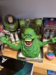 美國早期絕版老物 魔鬼剋星 Ghostbusters 史萊姆 Slimer 發聲 音樂 軟膠 公仔