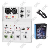 OKMUSIC อุปกรณ์บันทึกเสียง USB การ์ดเสียง Sound Card อินเตอร์เฟสเสียง +48V Phantom Power ใช้งานกับโน