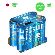 三得利 生啤酒 Suntory Draft Beer 500ml x 6 (Best Before: 26/12)