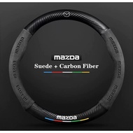 【Spot Goods】Mazda Steering Wheel Cover Mazda 3 5 6 Axela Atenza CX5 CX-3 CX-7 CX8 CX-9 BL BM GJ Gh D
