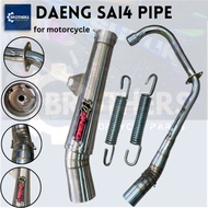 DAENG PIPE SAI4 FOR MOTORCYCLE OPEN PIPE (TMX155/TMX Alpha/Pinoy/Skygo/Racal/Rusi) CARB