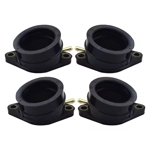 4Pcs Motorcycle Parts Carburetor Interface For Yamaha FZS600 FAZER 5DM Intake Carburetor Outlet Mani