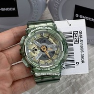 Montres Company 香港註冊公司(32年老店) 卡西歐 CASIO  mini G-SHOCK 指針數碼 200米防水 透明 綠色 金綠 GMA GMAS GMAS110 GMAS110G