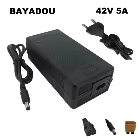 36V 5A Lithium Battery Charger 42V 5A 36 Volt 10S Li ion 20AH 30AH Batterie Fast Charger DC XT60 IEC