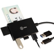 YoYo 3C AB24 ABX3 Type-C ATM Chip+Memory Card All-In-One Reader (With USB Adapter)