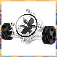 (GRSU) G1/4 Inch Flow IndicatorClear Main BodyBlack BladeMatte Black Pc Computer Water Cooling Syste