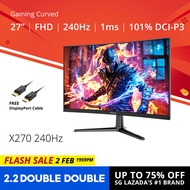 PRISM+ X270 27'' 240Hz 1ms Curved Adaptive-Sync Gaming Monitor [1920 x 1080]
