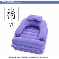 Thickened Flocking Inflatable Sofa Bed Dual-Purpose Recliner Folding Snap Chair Lazy Sofa Seat Single Sofa Bed
