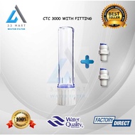 CTC 3000 Super Slim CTC Ceramic Water Filter Housing * MADE IN TAIWAN * With Connector