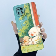 เคส OPPO A73 5G / A72 5G / A53 5Gเคสแฟชั่นเรียบง่ายสีน้ำมันรูปดอกไม้ซิลิโคนนิ่มเคสบางพิเศษสัมผัสขั้น
