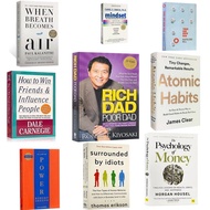 Rich Dad Poor Dad,Surrounded By Idiots,Atomic Habits,Psychology of Money,Carnegie etc.Economic Inves