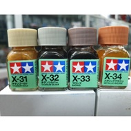 TAMIYA ENAMEL PAINTS METALLIC SERIES X 31, X 32, X 33, X 34