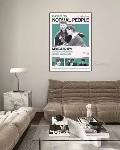 Urban Emotional Drama Normal People Vintage Poster Print Canvas Art Pictures Home for Living Room Be