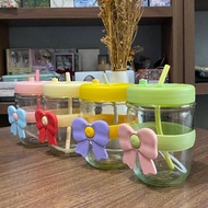 Premium Pastel Ribbon Hoho Glass Tumbler WHOLESALE RANDOM