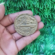 Koin Kuno Gobog Yasin Kuningan Gambar Pedang Zulfikar