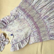 手工刺繡洋裝女童尺寸80-120公分花色可訂製Liberty布料DMC繡線