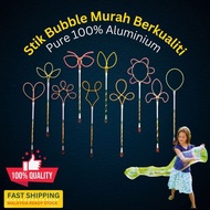 Belon Stik Bubble Stick Murah Berkualiti 100% Aluminium Flower Love Bulat 5 Finger Stick Bubble Stic