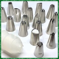 Pastry Nozzle Tips Cake Decoration Tips Icing Piping M Size 2F/ 9FT/108/ 109/ 132/ 195/ 190/ 402/ 85
