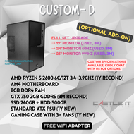 DIY Customize Full Set Core i7 i5 Budget Gaming PC Intel AMD Dekstop CPU GTA CSGO GTX1060 GTX750