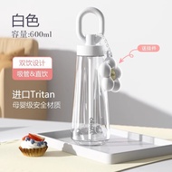 Oball แก้วน้ำพลาสติกสำหรับผู้หญิงพร้อมขวดดื่มแบบพกพา ดีไซน์สุดเก๋ ทรงบาง ระบายอากาศได้ดี ทนทานต่อการ