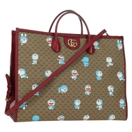 GUCCI GUCCI × Doraemon Micro GG Supreme Bag PVC 2way 653952 Auth YKZ1325SAM