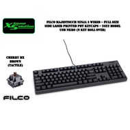 Filco Majestouch 3 Ninja - Wired 104 Keys Mechanical Keyboard | Side Printed | Cherry MX Switches
