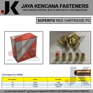 SUPERFIX - PL 22 (P3) 5.6 / 15 RED CARTRIDGE MESIU UNTUK PAKU RAMSET perkakas