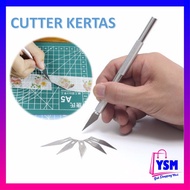 MATA Ysm Art Carving Knife 5 contents Cutter Hobby Crafting Art Knife Metal Handle Blade Bonsai Knif