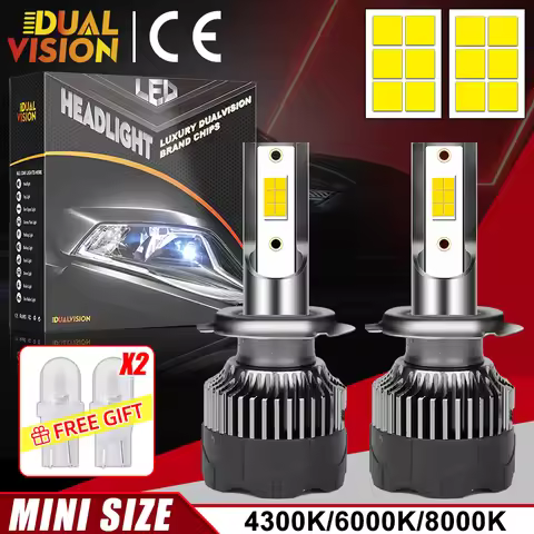 Dualvision H4 H7 LED Headlights 3570 CSP LED H1 H11 H8 9005 9006 HB3 HB4 H9 880 880 4300K 6K 8000K P